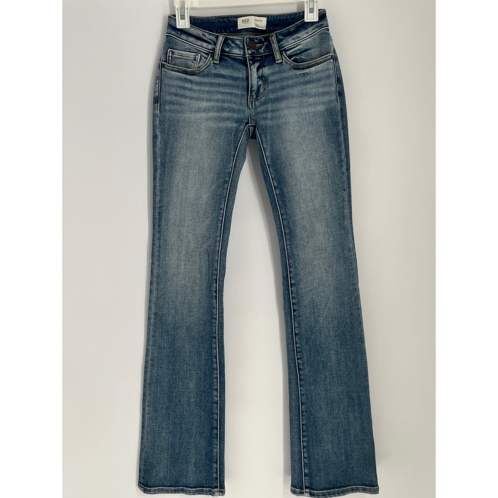 BKE Stella Slim Fit Low Rise Tailored Bootcut Jeans Women 24x34 Med Wash  Indie